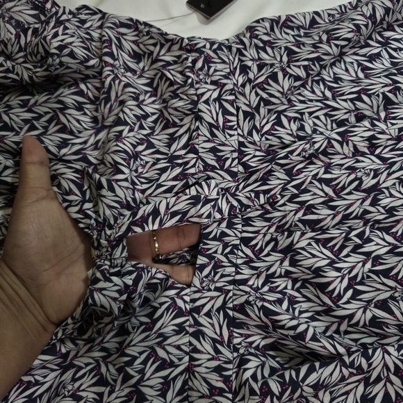 Lulu's Dondi Navy Blue and White Print Romper - Picture 9 of 9